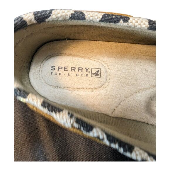 Sperry Women's Bluefish Leopard Cheetah Top-Sider 2-Eye Boat Shoe 7.5 STS91738 - Picture 12 of 12